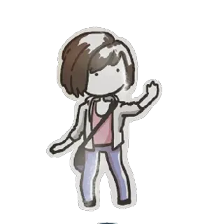 🕺 мультфильм, девушка, волна, милый, женщина, чиби, персонаж telegram sticker