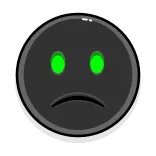 🙁 smutny, emocje, nastrój, uczucie, szary, nieszczęśliwy, melancholia telegram sticker