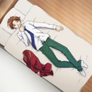🏫 Ayanokouji Kiyotaka Classroom of the Elite Anime, Classroom of the Elite, Ayanokoji Kiyotaka, couché, lit whatsapp sticker