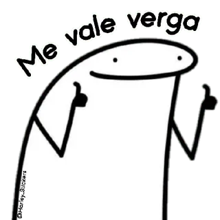 😀 Me vale verga flork, sticker, aanstootgevend, spaans telegram sticker