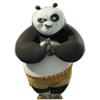 😏 Po Kung Fu Panda panda, kung fu, cartoon, martial arts, animated, dreamworks telegram sticker