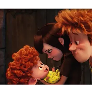 👪 Mavis Hotel Transylvania анимация, семья, монстр, вампир telegram sticker