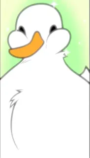 🦆 pato, dibujos animados, animal, pájaro telegram sticker