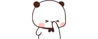 👑 Panda, Carino, Cartone animato, Adesivo telegram sticker