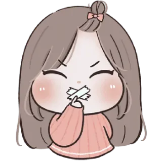 🩰 desenho animado, personagem, fofo, menina, adesivo telegram sticker