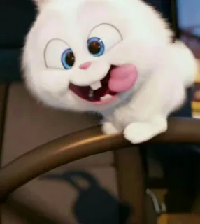🍥 Snowball The Secret Life of Pets thỏ, dễ thương, động vật, thỏ, phim hoạt hình telegram sticker