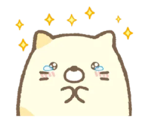 ✨ gatto, piangere, triste, lacrime, brillantini, carino whatsapp sticker