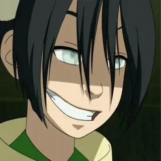 😏 Toph Beifong Avatar: The Last Airbender Toph, Avatar, Avatar : Le Dernier Maître de l'Air, terre, dessin animé telegram sticker