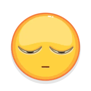 🙄 emoji, traurig, ausdruck, gesicht telegram sticker