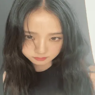 🎇 여자, 인물사진, 얼굴, 한국인, 아시아인, 검은 머리 telegram sticker