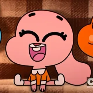 😊 Anais Watterson The Amazing World of Gumball Cartoon, The Amazing World of Gumball, Anais Watterson, Rosa, Fröhlich whatsapp sticker