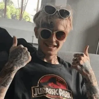 Lil Peep :by @freak_0808 telegram stickers