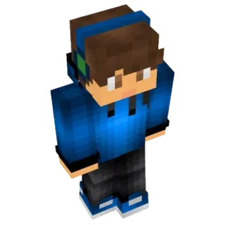 😂 minecraft, character, video game, avatar, blue telegram sticker