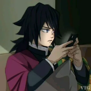 🌈 Giyu Tomioka Demon Slayer anime, demon slayer, giyu tomioka, character, manga telegram sticker