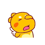 🤦♂️ lindo, dibujos animados, animado, amarillo, personaje, alas telegram sticker