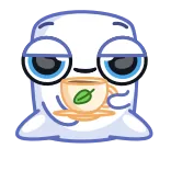 ☕️ Cartoon, Schattig, Thee, Drankje, Ontspanning, Drank telegram sticker
