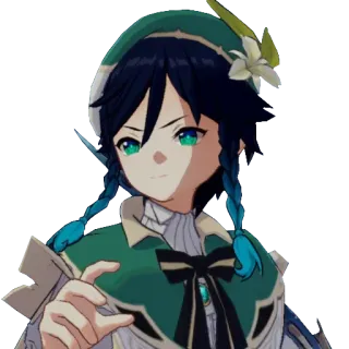 🤨 Venti Genshin Impact Anime, Video game, Personagem, Venti, Genshin Impact telegram sticker
