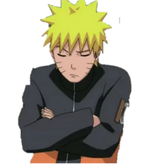 😒 Naruto Uzumaki Naruto naruto, uzumaki, anime, manga, ninja telegram sticker
