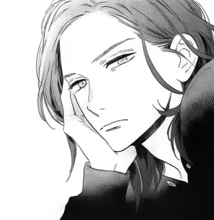 ❄️ anime, manga, male, portrait telegram sticker