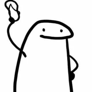 🌟 manusia stik, melambai, kartun, ilustrasi, sederhana, karakter telegram sticker