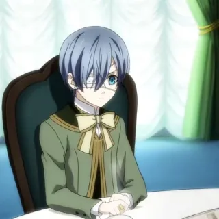 ♥️ Ciel Phantomhive Black Butler anime, character, black butler, ciel phantomhive telegram sticker