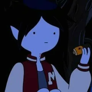 🖤 Marceline Adventure Time Мультфильм, Вампир, Марселин, Время приключений, Персонаж telegram sticker