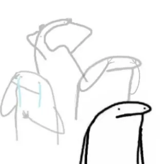 😀 florkofcows, cartone animato, triste, piangere, Meme, emozionale telegram sticker