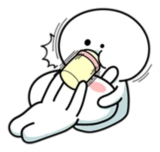 😧 漫画, 赤ちゃん, 哺乳瓶, かわいい, シンプル, イラスト telegram sticker