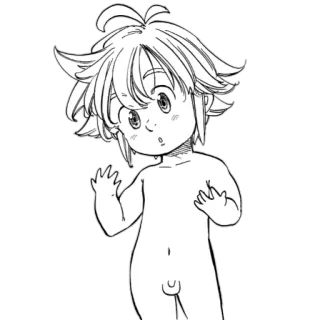 Meliodas' emotions pack telegram stickers