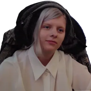 🙂 портрет, женщина, человек, блондинка, фото лица whatsapp sticker
