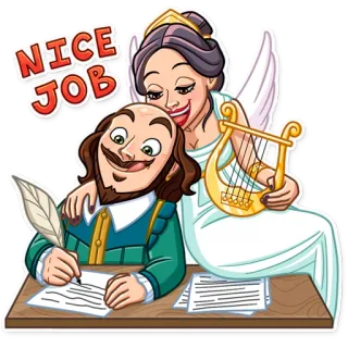 Shakespeare telegram stickers