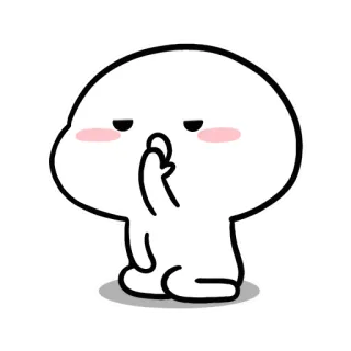 😪 cartoon, gesture, middle finger, cute, emoji telegram sticker