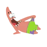 😖 Patrick Star Spongebob Squarepants 뚱이, 스폰지밥, 만화, 웃긴, 캐릭터 telegram sticker