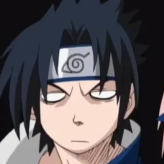 🤐 Sasuke Uchiha Naruto アニメ, ナルト, サスケ, うちは, マンガ, 忍者 telegram sticker