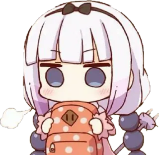 😊 Kanna Kamui Miss Kobayashi's Dragon Maid Anime, Drago, Carino, Kanna, Kanna Kamui telegram sticker