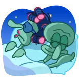 😴 Squidward Tentacles Spongebob Squarepants dessin animé, Spongebob, Carlo, dormir, rêve, créature marine whatsapp sticker