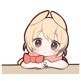 🤨 Аниме, Девушка, Мультфильм, Милый, Каваий telegram sticker