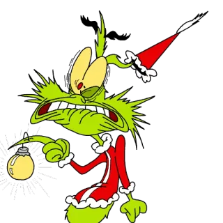 🎅 The Grinch Grinch, Navidad, dibujos animados, fiesta, divertido, personaje telegram sticker