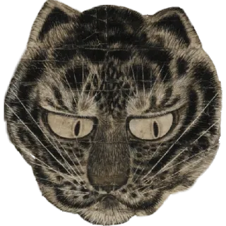 😞 кот, животное, лицо, стикер, злой, кошачий whatsapp sticker
