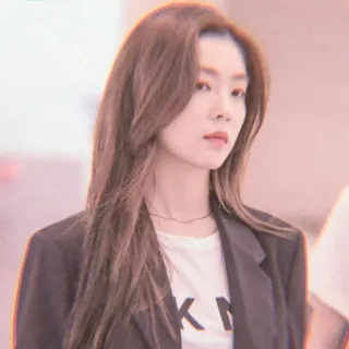 😏 DKNY ผู้หญิง, ภาพเหมือน, แฟชั่น, สาวผมน้ำตาล, เสื้อแจ็คเก็ต, เกาหลี telegram sticker