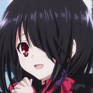 🍷 Kurumi Tokisaki Date A Live anime, girl, cute, kurumi tokisaki, date a live telegram sticker
