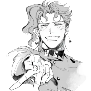 😸 Kakyoin Noriaki JoJo's Bizarre Adventure Anime, Manga, Personaggio, Kakyoin, Le Bizzarre Avventure di JoJo telegram sticker