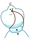 🤥 Olaf Frozen Olaf, Frozen, Disney, Muñeco de nieve, Dibujos animados, Película animada telegram sticker