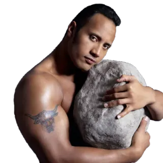 ❤ The Rock Dwayne Johnson, The Rock, Schauspieler, Promi telegram sticker