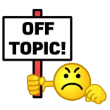 🪧 OFF TOPIC! Nie na temat, Zła emotka, Znak, Ostrzeżenie, Brak akceptacji whatsapp sticker