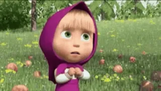 🤦‍♀️ Masha Masha and the Bear mascha, bär, cartoon, figur, kind, animation telegram sticker