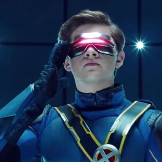 😕 Cyclops X-Men มนุษย์กลายพันธุ์, ซูเปอร์ฮีโร่, กระบังหน้า, เอ็กซ์เมน, สกอตต์ ซัมเมอร์ส telegram sticker
