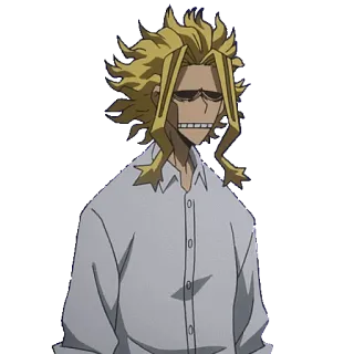 😒 All Might My Hero Academia anime, hero, superhero, manga telegram sticker