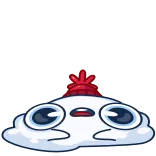 😩 เมฆ, น่ารัก, การ์ตูน, เศร้า, อารมณ์, อากาศ telegram sticker
