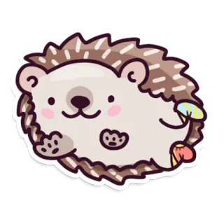 🏃‍♂️ เม่น, สัตว์, น่ารัก, สติกเกอร์, การ์ตูน, คาวาอิ telegram sticker